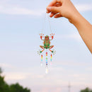 DIY Diamond Painting Light Catcher Hanging Crystal Wind Chime (Frog) Newly