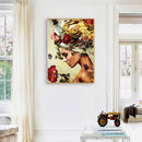 Elegant Women Oil Paint By Numbers Kits Canvas Picture Wall Art DIY (B711)