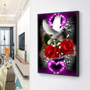 Rose Love DIY Full Round Drill Diamond Painting Picture Rhinestone Handwork K