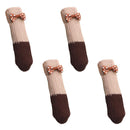 40pcs Cute Table Chair Leg Cover Foot Sock Floor Protectors (Gray + Black)