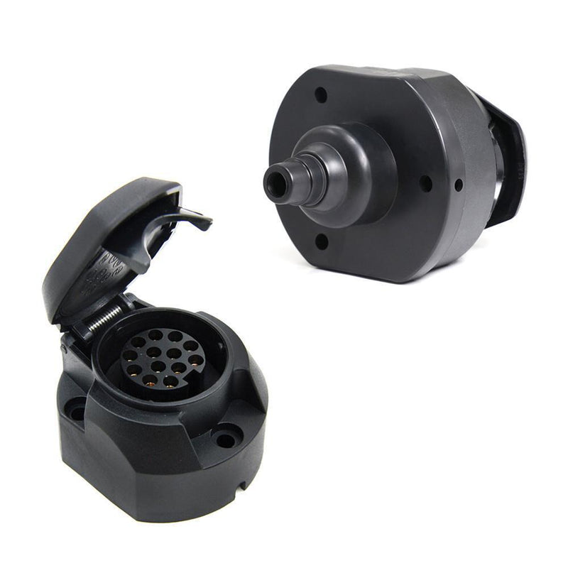 Everpert 13 Pin Plastic Euro Outlet Pendant Plug Trailer Clutch Light