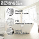 2pcs 100g AB Ceramic Paste Floor Tile Bathroom Tub Porcelain Repair Kit Newly