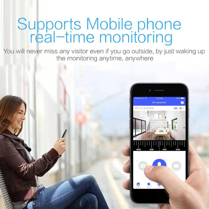 Smart Wireless WiFi Home Security DoorBell Camera Phone Video Door Intercom