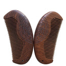 Mustache Hair Brush Scalp Massage Wooden Hair Comb Beard Care Hair Styling