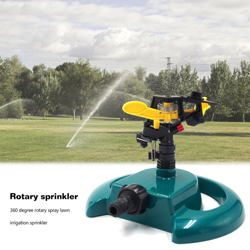 Garden Irrigation Sprinkler 360 Adjustable Rotating Lawn Watering Sprinkler
