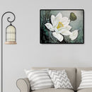 Lotus Flower Hand Painted Painting By Numbers DIY Canvas Oil Art Drawing Kit