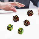 #A 10pcs Acrylic Dices 6 Side Counting Token Dice Positive Negative Table Game P