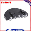 Portable Headlamp Clip-on Cap Lamps 5 LED Flashlight Outdoor Head Light Torch