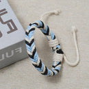 DIY Handmade Weave Rope Bracelet Colorful Ethnic Bangles Jewelry (Style 3)