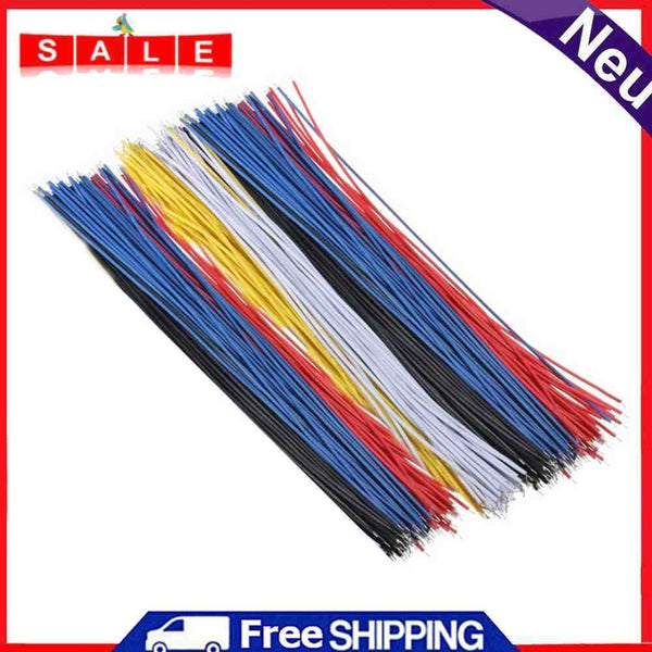 100x Double Tin Plated Breadboard PCB Solder Cable Copper Conductor Wire 8