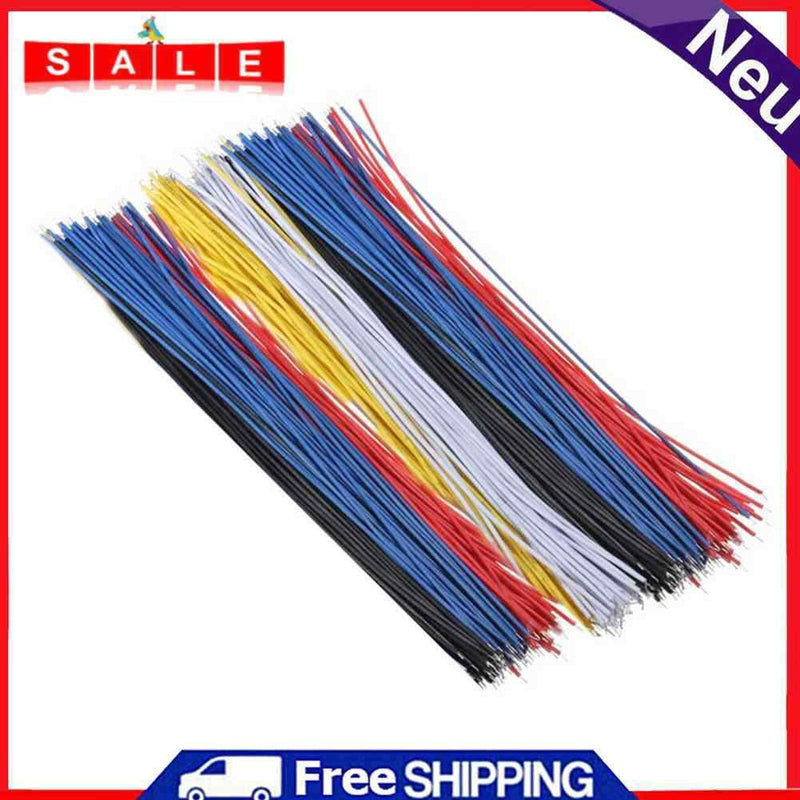 100x Double Tin Plated Breadboard PCB Solder Cable Copper Conductor Wire 8