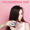 Detangling Soft Egg Round Comb Anti Static Straightening Hair Brush Salon Tool