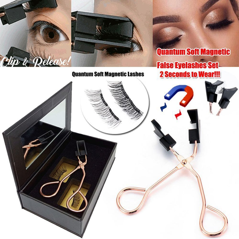 Quantum Soft Magnetic False Eyelashes 2 Seconds to Wear No Glue Need Eyelashes