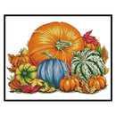 Partial Embroidery Pumpkin Printed Cross Stitch 14CT 2 Strands Cotton Kit