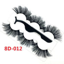Lash Extension Full Volume Thick 8D Mink Hair False Eyelashes with Tweezer