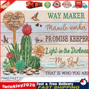 5D Diamond Painting DIY Flower Letter Special Shape Partial Drill (KA350) Newly