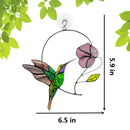 Bird Pendant Sun Catcher Stained Hanging Ornament Glass Window Hummingbird