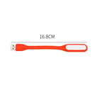 LED USB Lamp Mini Portable Laptop Book Reading Desk Night Lighting (Orange)
