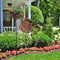LED Solar Watering Can Lamp Garden Art Metal Iron Kettle Light (B Hook Up) Newly