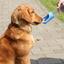 Dog Water Bottle Outdoor Travel Cat Pet Drinking Water Dispenser (Blue)