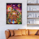 Full Drill Rhinestone Mosaic Craft DIY Fantasy Castle Diamond Painting Poster