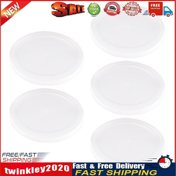 5pcs Round Dog Cat Canned Lid Pet Food Sealing Storage Tin Cap Fresh Cover Newly
