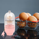 Manual Egg Shaker Egg Scrambler Puller White Yolk Mixer Blender (Pink)
