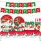 9pcs/set Xmas Party Tableware Waterproof Xmas Paper Cups Plates Festive Supplies