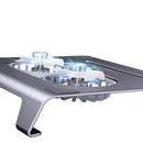 Laptop Desk Support Stand Anti Slip Dual Cooling Fan Notebook Computer Holder