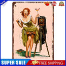 Metal Tin Sign Plaque Sexy Girl Home Decor Living Room Wall Iron Art Poster