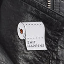 Roll Paper Pin Brooches White Badges Lapel Jacket Boys Girl Clothes Decor Gif