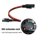 2 Pin SAE Power Extension Cable 14AWG 30cm SAE to SAE Quick Connector Plug Wire