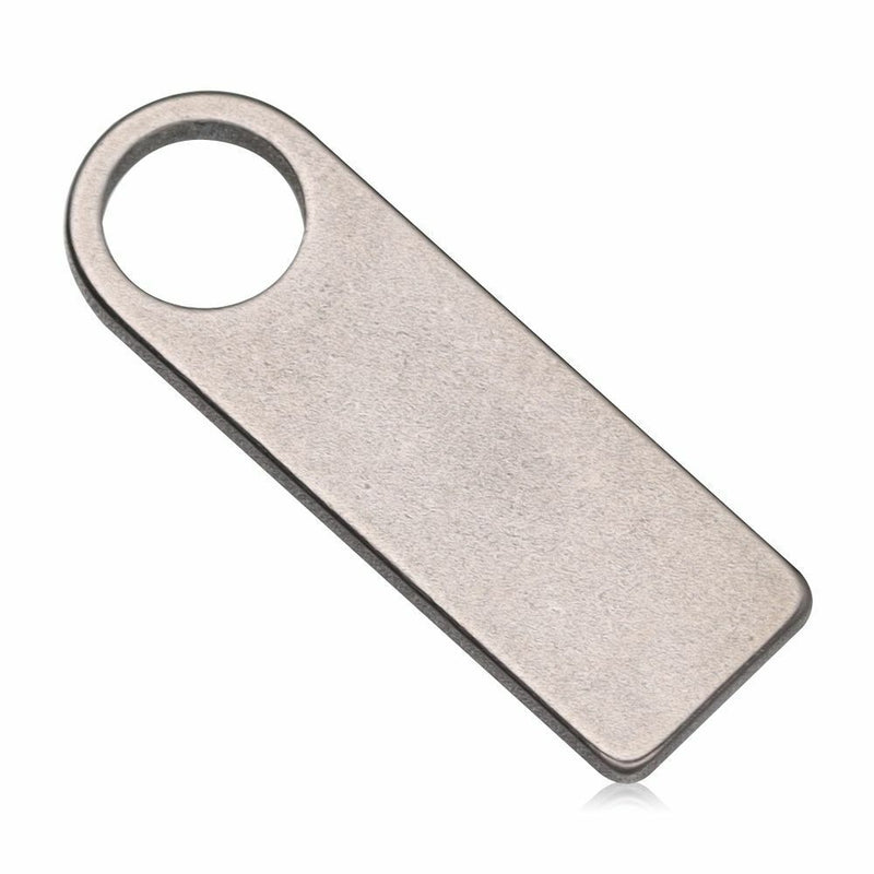 EDC Multi Tool Keyring Pendant DIY Name Tag Titanium Plate Anti-Lost Pet