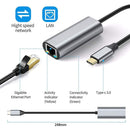 External Gigabit 1000Mbps Type-C to RJ45 Ethernet Adapter USB 3.1 LAN Converter