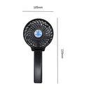 Folding Handheld Desktop Summer Cooling Fan for Travel Office Dorm (Black)