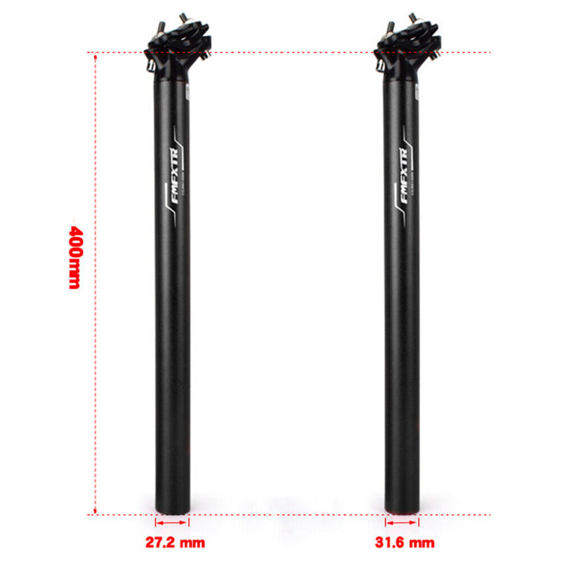 Bike Seat Post MTB Folding Bicycle Ultralight Seatpost (27.2x400mm Black) Newly