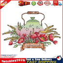 Partial Embroidery Teapot Stamped Canvas 14CT DIY Cross Stitch Kits (J534) Newly