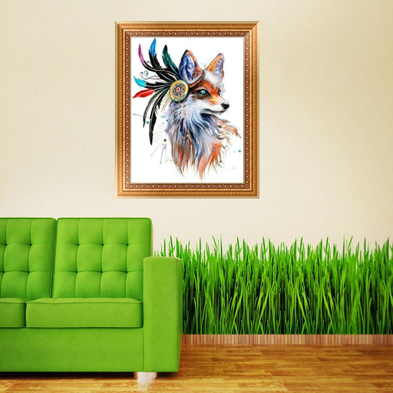 DIY 5D Diamond Embroidery Painting Fox Cross Stitch Craft Home Decor