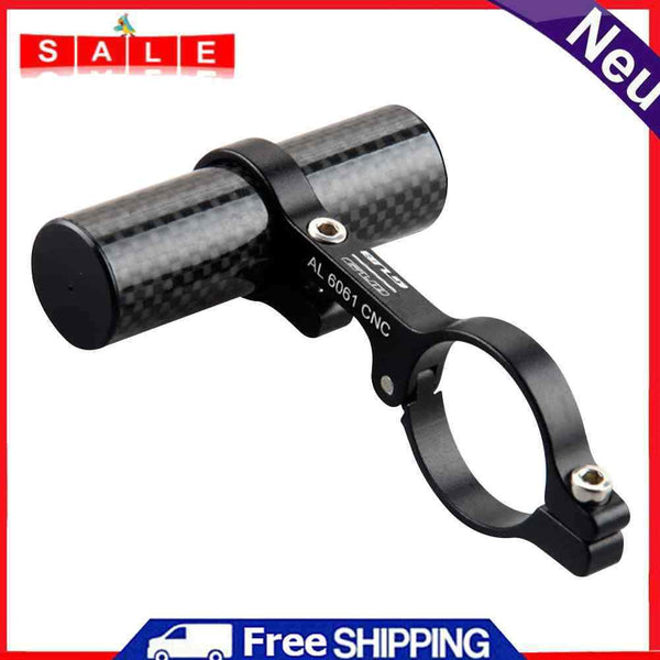 Carbon Tube Bicycle Handleable Extender MTB Bike Cycling Headlight Bracket Holder