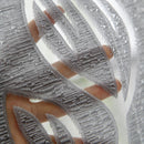 2m Semi Blackout Curtain Simple Vine Leaf Partition Window Decor(Grey) Newly