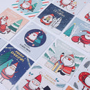 Snowman Merry Christmas Blessing Card Mini Greeting Postcard Message Note Cards