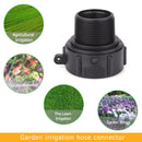 Plastic IBC Tank Fittings Coarse Threaded Cap Water Tap Adapter (2x1+1/2) Newly