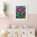5D DIY Diamond Painting Ladybug Flower Full Drill Art Pictures Rhinestone Gifts