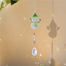 Diamond Drill Rainbow Collection Hang Crystal Prisms Wind Chime (Snowman) Newly
