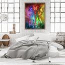 DIY Paint By Number Kit Colorful Dream Catcher Butterfly No Frame Decor