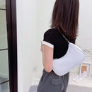 Fashion Women Purse Handbag Solid Color Nylon Underarm Pouch Chain Shoulder Bags