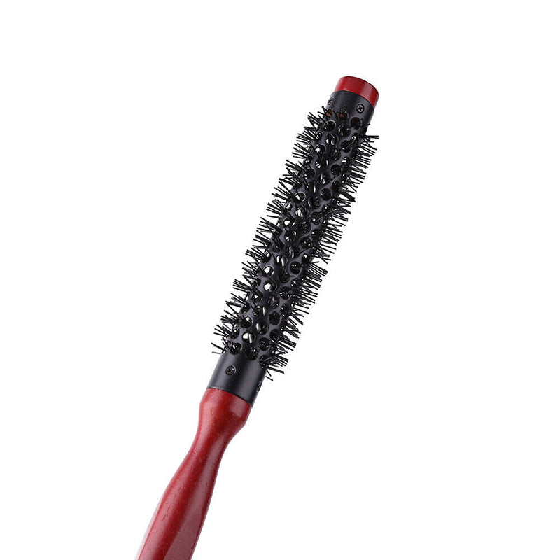 Anti Static Curly Hair Comb Boar Bristle Rolling Round Hair Styling (15mm) Newly