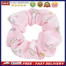 Korean Hair Ring Rope Flower Printed Scrunchies Women Ponytail Holder Hair Ties