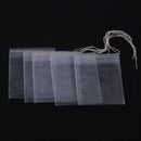 50pcs Portable Nylon Empty Tea Bag Seal Filter String Tea Bag(6X7cm) Newly