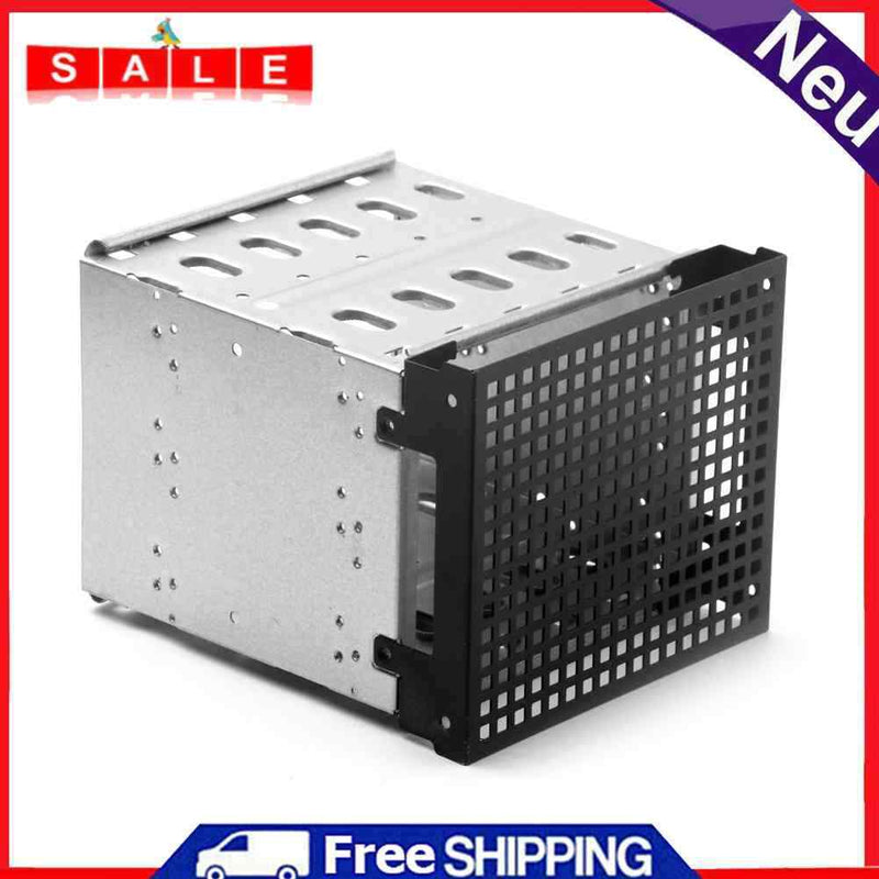 Detachable Storage Expansion Hard Drive Cage Rack 5.25 inch to 5x3.5inch Bracket
